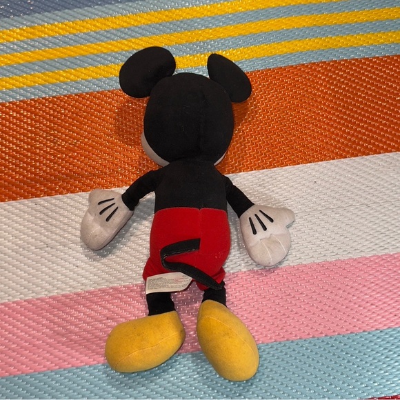 Disney Mickey Mouse Plush Doll Black Red Yellow - Picture 2 of 4